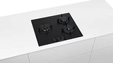 Bosch Serie | 4 Gas hob 60 cm Tempered Glass 3 Burner Gas Hob PNC6B6B10I