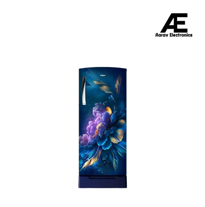 Whirlpool Icemagic Pro 207L 3 Star Direct Cool Single Door Refrigerator with Base Drawer, Sapphire Infinity-Y, Intellisense Inverter Technology, MicroBlock Technology – 230 IMPRO ROY 3S SAPPHIRE INFINITY-Y (73733)