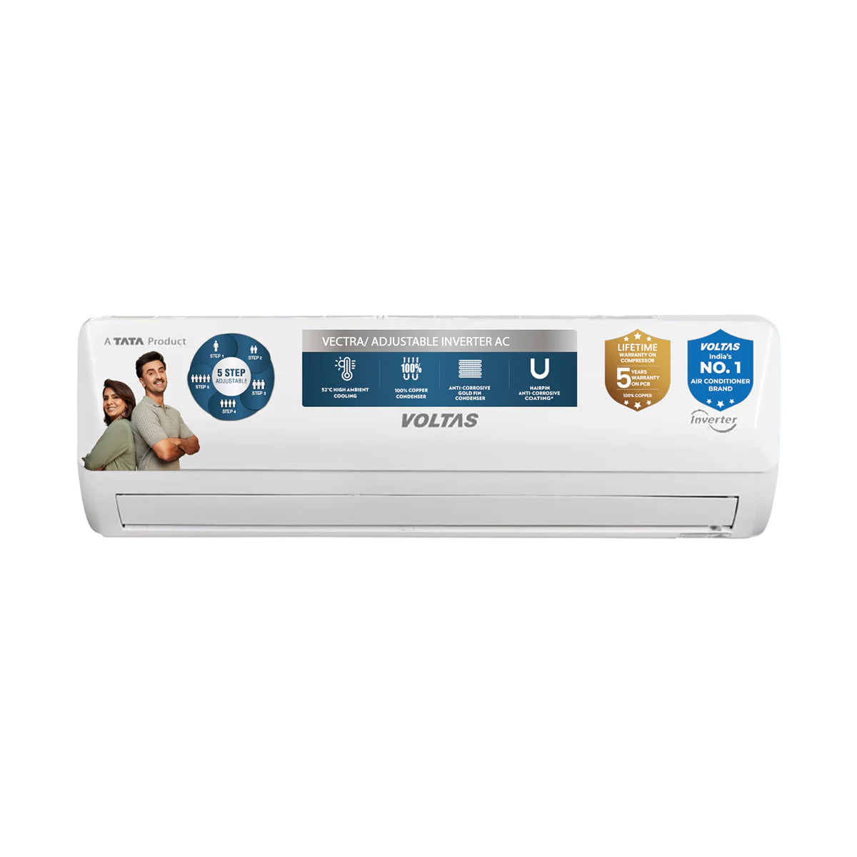 Voltas Split Air Conditioner, 2 Ton, 3 Star - 243INVHC Vectra Emerald 2026 MODEL