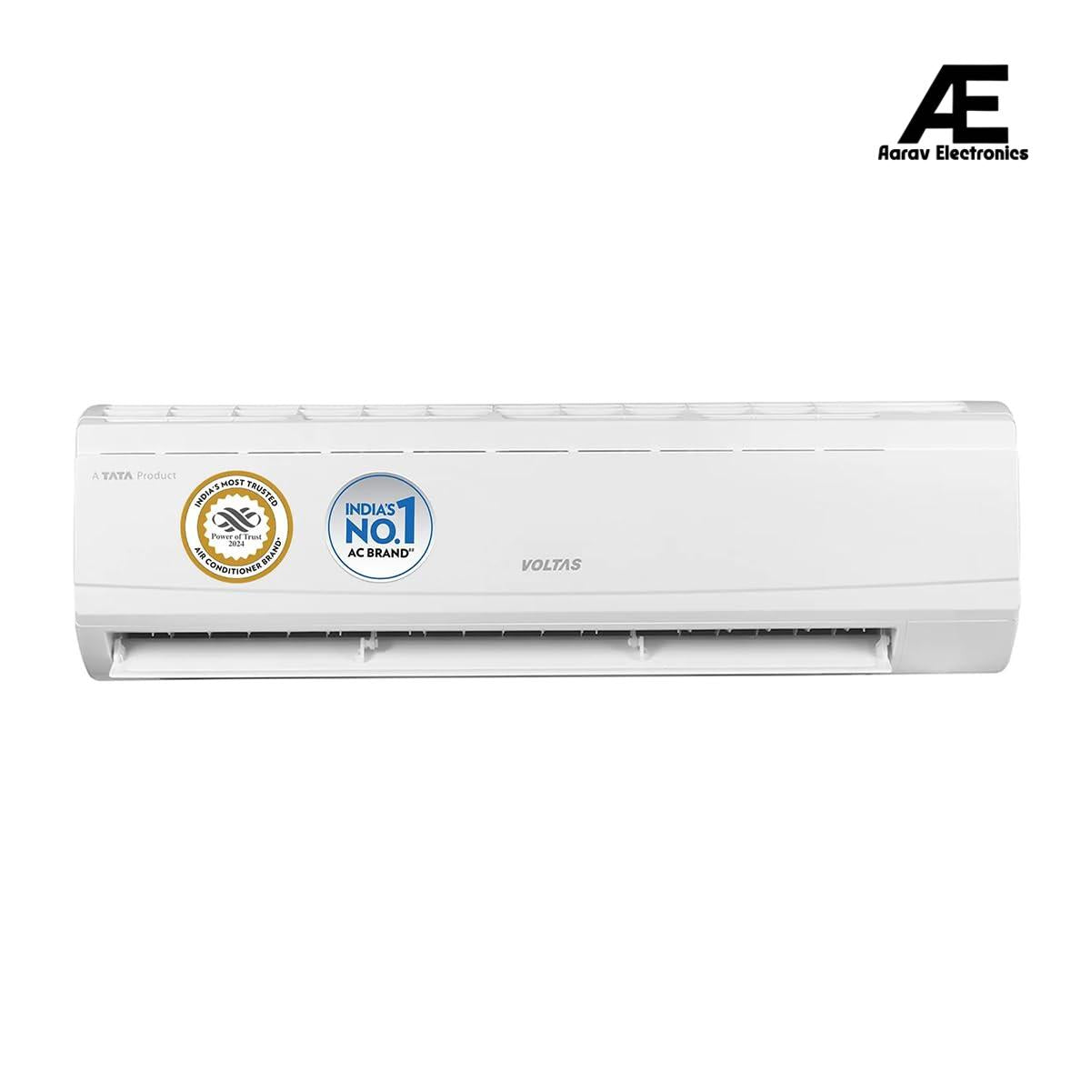 Voltas 2 Ton 3 Star, Fixed Speed Split AC (Copper, Anti Fungi Technology, Anti-dust Filter, 243 Vectra Plus, White)
