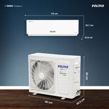 Voltas 2 Tons 5 Star Inverter Split AC|Sleep mode|Auto Clean|Memory Restart(245INV Vectra Plush)
