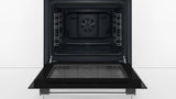 Bosch Series 2 Built-in Oven 60 × 60 cm Stainless Steel with 66 L Capacity, 3D Hotair, 7 Heating Modes & Hydrolytic Cleaning - HBF512BS1I