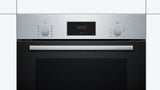 Bosch Series 2 Built-in Oven 60 × 60 cm Stainless Steel with 66 L Capacity, 3D Hotair, 7 Heating Modes & Hydrolytic Cleaning - HBF512BS1I