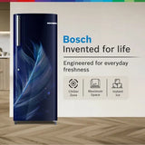 Bosch Series 2 210 L 2-Star Direct Cool Single Door Refrigerator Feather Blue - COT20B32VI