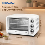 Bajaj 1603 16L OTG Oven – 1200W Oven Toaster Grill for Baking, Grilling & Toasting (420112)