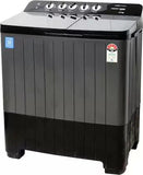 Voltas Beko WTT120UPA/BKSSDG5GTDA 12 Kg 5 Star Semi-Automatic Top Load Washing Machine | Double Waterfall, 1350 RPM, Black