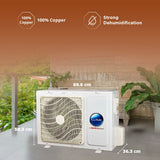 LLYOD Lloyd 2.0 Ton 3 Star Inverter Split AC (5 in 1 Convertible, Copper, Anti-Viral + PM 2.5 Filter, Anti Corrosion Coating,White With Golden Deco Strip, GLS24I3KWSEM)