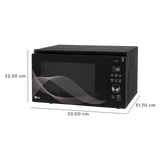 LG 32L Charcoal Convection Microwave Oven with Air Fry Technology MJEN326UHWF (Black)