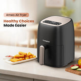 Crompton Ameo 4.2L Digital Air Fryer | 1400W Quick Fry Technology | Oil-Free Healthy Cooking | Super Helix Heating Element | Digital Display with Indian Preset Menus