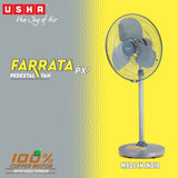 Usha Faratta PX 500mm High-Speed Pedestal Fan – Grey
