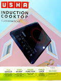 Usha CJ2000WTCXL 2000 Watt Induction Cooktop | Touch Control | Black