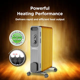 Havells Jade Grey 11-Fin Oil Filled Room Heater (OFR) – Efficient Room Heating (GHROFEME250)