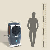 Crompton Ozone Royale 75 Litres Desert Air Cooler for home | Large & Easy Clean Ice Chamber | High Density Honeycomb Pads | Everlast Pump