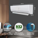 Godrej 1.4 Ton 3 Star, 5 Years Comprehensive Warranty, AI Powered, 5-In-1 Convertible Cooling, Inverter Split AC (Copper, 2025 Model, Heavy duty cooling at 52 °C Models SIC 17TTC3 RYQ, White)