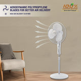 USHA PF MAXX Air Ultra 400mm White ISI Ceiling Fan | High Air Delivery | 1350 RPM | Copper Motor