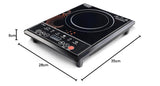 Usha Cook Joy IC3616D 1600W Induction Cooktop (Black)