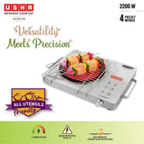 USHA IR2200TCW Infrared Induction Cooktop with grill