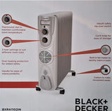 BlackDecker 11 Fin OFR Heater – 2800W, Fan, Thermostat (Open box / Without box)