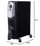 USHA Oil Filled Radiator Room Heater OFR 4213 F, 2900W with 13 Fins, 3 Heat Settings
