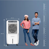 Crompton Surebreeze 45L Personal Air Cooler | Auto Fill | 4-Way Air Deflection