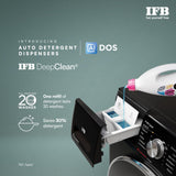 IFB 11/7/3 kg Fully Automatic Washer Dryer Refresher with Steam Refresh, AI DOS, 100% Dry Clothes, 9 Swirl Wash Mimic Handwashing, WiFi &amp; Eco Inverter Motor (WDR Executive Plus ZBG, Black)