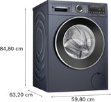 Bosch 9kg 5 Star Anti Wrinkle &amp; Steam Care Fully Automatic Front Load Washing Machine with Built in Heater (WGA244ZPIN, Dark lake)