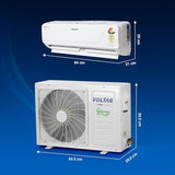 Voltas 1.5 Ton, 3 Star, Hot &amp; Cold Inverter Split AC (Copper, 4-in-1 Adjustable Cooling, Anti-dust Filter, 2024 Model, 183VH VECTRA PLATINA, White)