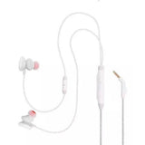 JBL Quantum 50 Wired in Ear Gaming Earphones with Mic, Quantum Sound Signature, Master Volume Slider, Twist-Lock Technology for Secure Fit, Cable Length Adjuster, Channel Management for Mono (White)