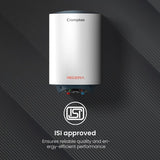 Crompton Regera 15L Storage Water Heater ASWH-3815, White, 2000W, Glassline Tank, 8 Bar Pressure, Anti-Rust Body, 3-Level Safety System) Free Installation and Pipe
