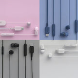 Sony IER-EX15C Wired in Ear Type C Headphones, in-Line Remote for Volume &amp; Mute Function with Mic, Tangle Free Serration Wire, Compatible with USB-C Devices, High Sound Quality (Pink)