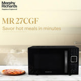 Morphy Richards 27L Convection Microwave Oven (27CGF, Black) | 200 Auto Cook Menus | 11 Power Levels | Stainless Steel Cavity | Deodorizer | 2-Year Warranty