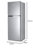 Voltas Beko RFF265E/W0XIR0I 250 Litres 1 Star Frost Free Refrigerator Brushed Silver