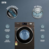 IFB 9 Kg 5 Star Front Load Washing Machine 2X Power Steam (EXECUTIVE PLUS MXS, Mocha, In-built Heater, 4 years Comprehensive Warranty)