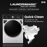 IFB 10 Kg/7 Kg/3 Kg 3-in-1, AI Powered, Fully Automatic Washer Dryer Refresher (IFB Laundrimagic®, EXECUTIVE PLUS ZXS 10/7/3, 9 Swirl Wash, Eco Inverter Technology, Rich Silver)