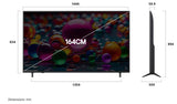 LG 164 cm (65) 4K UHD AI UA8250 Smart TV with α7 AI Processor Gen8, Filmmaker Mode with Dolby Atmos, 2025