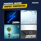 Voltas AquaM 15 L 5 Star Vertical Mounting 2000W Water Heater (Copper, 2023 Model, Aqua M 155VMBWT, White)