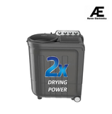 Whirlpool 7.5 Kg 5 Star Turbo Dry Semi-Automatic Top Loading Washing Machine ( ACE 7.5 TRB DRY MAX Grey Dazzle, 5 YR, 10 MIN Quick Drying)