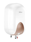 Havells Carlo 25L Premium Geyser | Feroglas Inner Tank, Smart LED Indicator, Dual Safety System | For High-Rise Buildings 7-Year Tank Warranty (White Champagne Gold, 25 Liter)