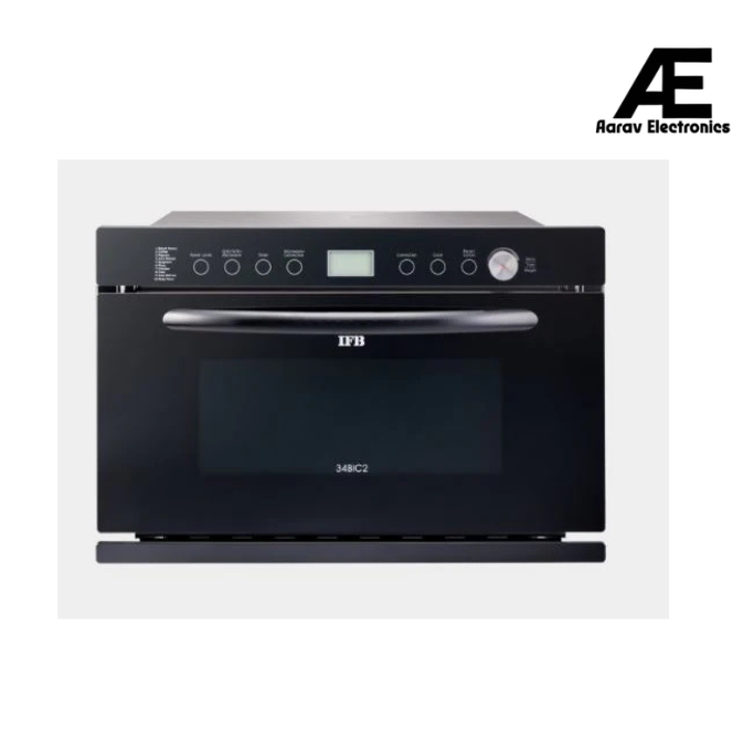 IFB 34L Built-in Convection Microwave Oven with Multi-Stage Cooking &amp; 360° Convection (BLACK,34BIC2)