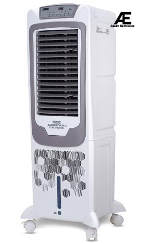 USHA Aerostyle Electronic 35L Tower Air Cooler (35AST1E) – 1400 m³/h Air Delivery, 6m Air Throw, Remote Control, Honeycomb Pads, Ice Chamber &amp; Humidity Control