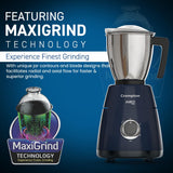 Crompton Ameo Pro 750W 3 Jar | Mixer Grinder | MaxiGrind | Motor Vent-X Technology |3 Stainless Steel Jars and 1 Juicer Jar | Black &amp; Blue