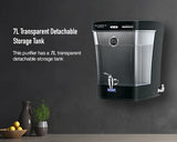 KENT Maxx Alkaline Black Water Purifier | Double Purification | Detachable Storage Tank | Alkaline Water up to pH 9.5 | High Storage Capacity