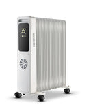 Russell Hobbs ROR11DF 2900W 11-Fin Oil Filled Radiator Room Heater | Smart Digital Heating, 24H Timer, 3 Intelligent Modes, Safety Protection | LED Touch, Foldable Wheels