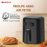 Havells Prolife Aero 4.2L Air Fryer | 6-in-1 Cooking | 85% Less Oil | AeroCrisp Technology
