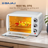 Bajaj 1603 16L OTG Oven – 1200W Oven Toaster Grill for Baking, Grilling & Toasting (420112)