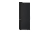LG 605L French Door Refrigerator, Water Dispenser, Auto Ice Maker, Wi-Fi Convertible, Black Glass Finish, 2 Star GV-F25FFGHB