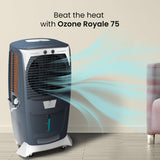 Crompton Ozone Royale 75 Litres Desert Air Cooler for home | Large & Easy Clean Ice Chamber | High Density Honeycomb Pads | Everlast Pump