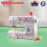 Usha Janome Wonder Stitch Electric Sewing Machine with Hard Cover | Multicolour