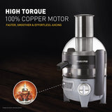 Usha Fresh Pro 500W Juicer with XL Full-Mouth Feeding Tube | 1L Juice Collector | Inverted Sieve for Easy Cleaning | 100% Copper Motor | 2-Speed Control | 5-Year Motor Warranty