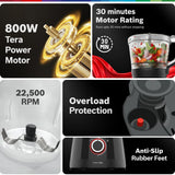 Bosch PureMixx Plus 800W Powerful Mixer Grinder & Food Processor